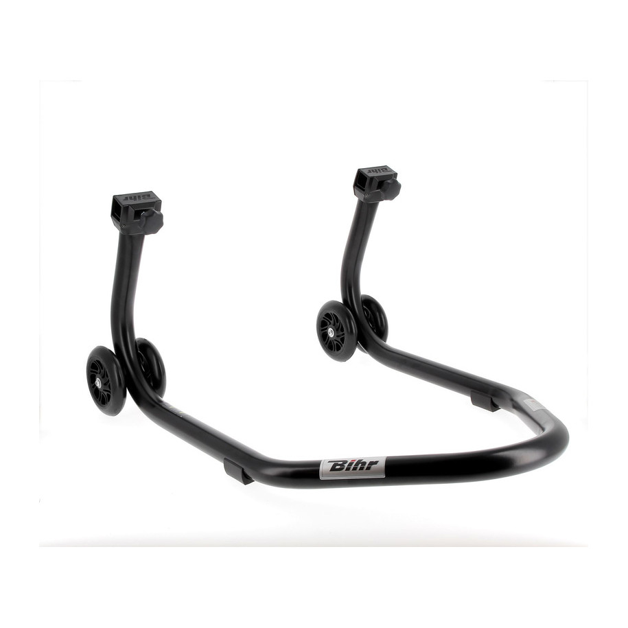Béquille de stand arrière BIHR Home Track supports en "L" noir mat roues noir