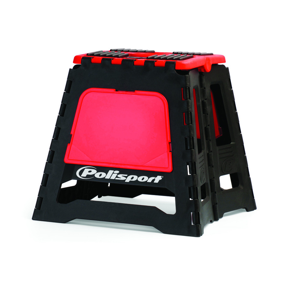 Lève-moto fixe POLISPORT repliable rouge CR/noir