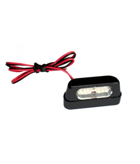 Eclairage 4 LED plaque d'immatriculation moto 