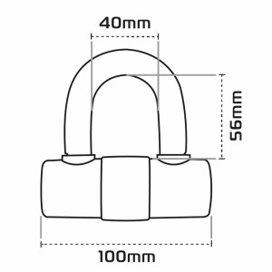 Bloque-disque OXFORD HD MAX - Ø14mm jaune