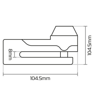 Bloque-disque OXFORD Titan ø10mm - noir
