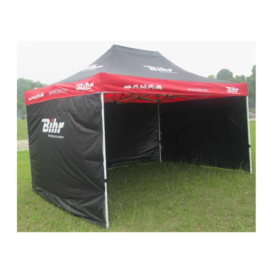 Tonnelle de paddock BIHR Home Track  4,5x3m avec 3 cloisons amovibles