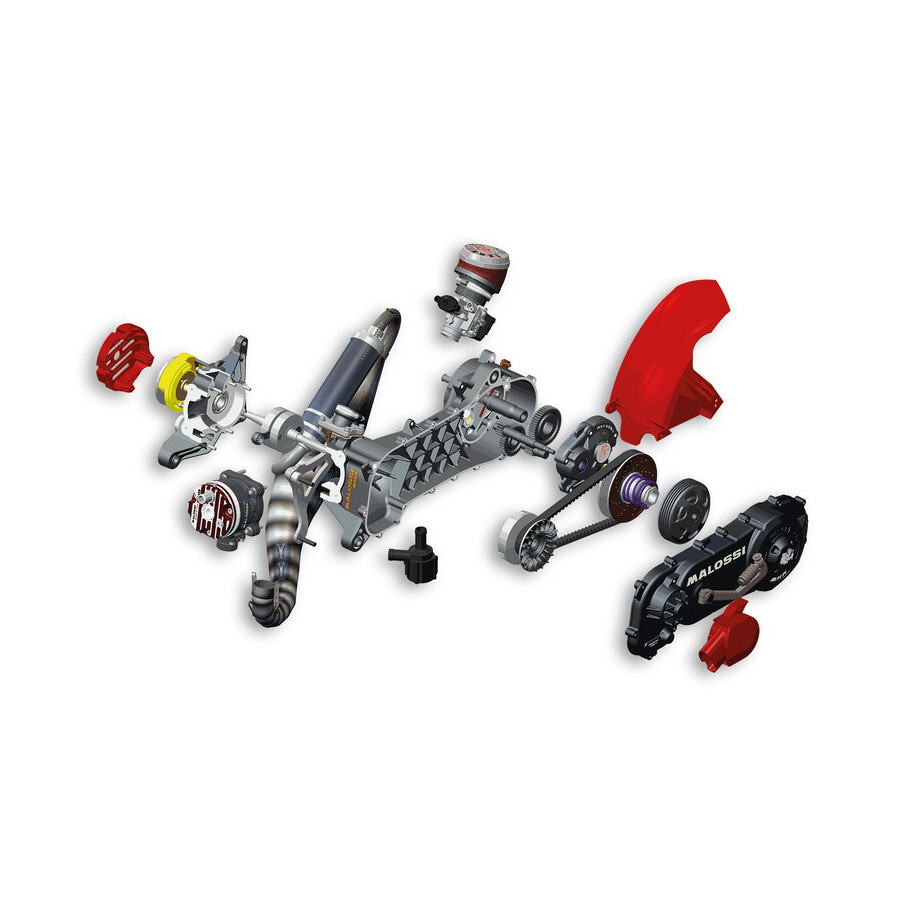 Moteur complet MALOSSI 95cc RC-One pour Piaggio - non-assemblé