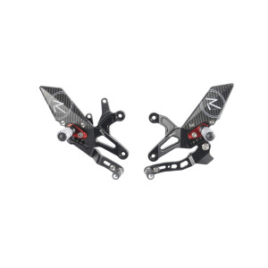 Commandes reculées réglables LIGHTECH Racing - sélection inversée