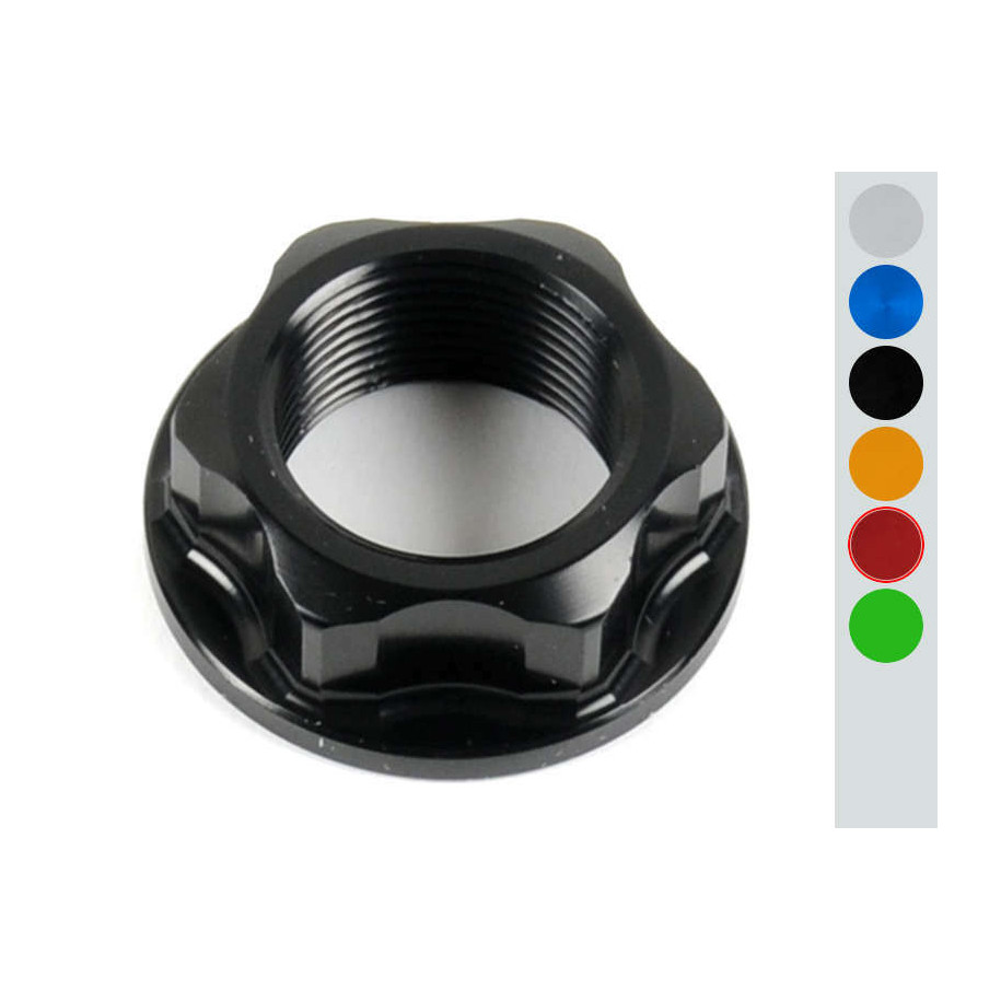 Écrou axe de roue arrière LIGHTECH ergal M24x1.50 - rouge