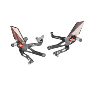 Commandes reculées réglables LIGHTECH Racing - sélection inversée