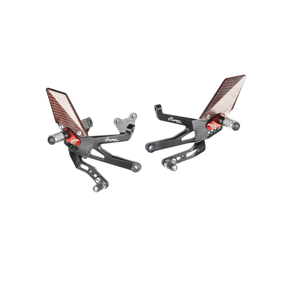 Commandes reculées réglables LIGHTECH Racing - sélection inversée