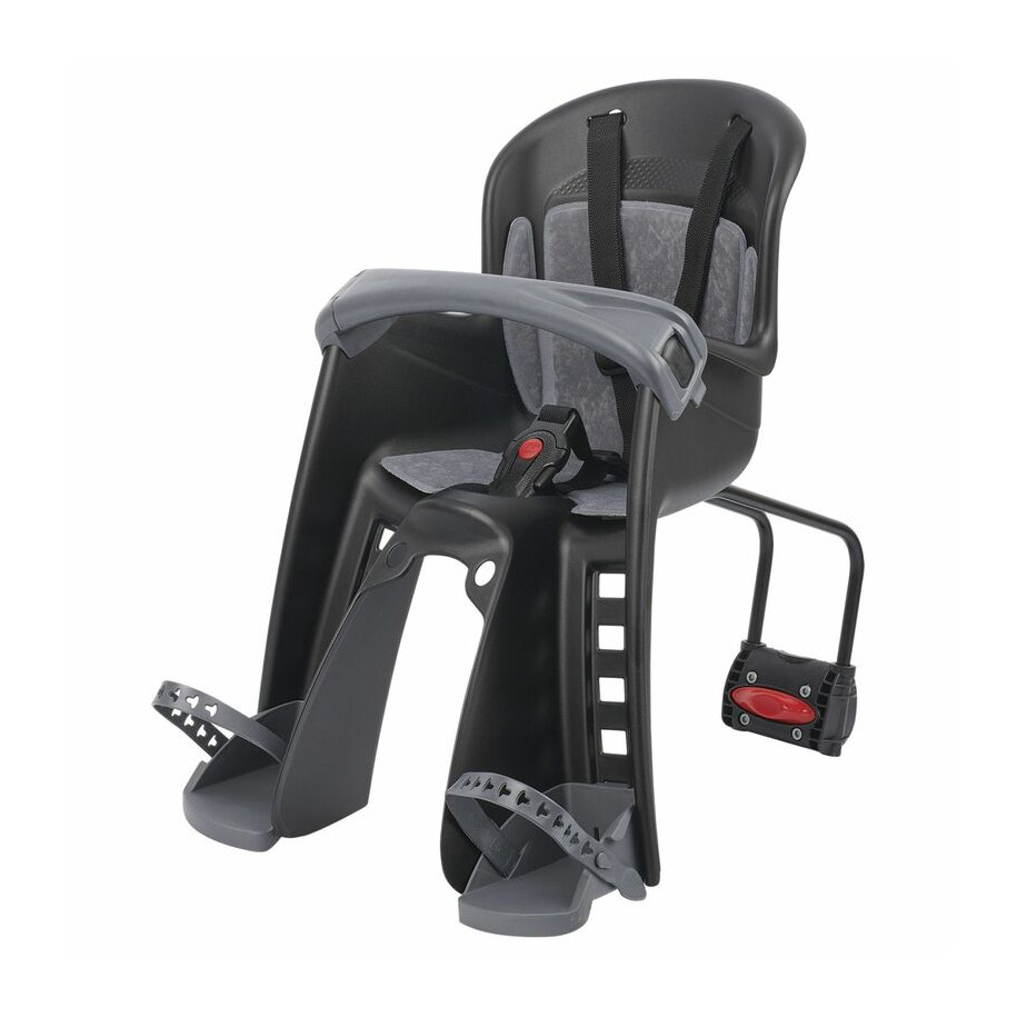Siège enfant de vélo avant POLISPORT Bilby Junior FF fixation cadre - noir/gris foncé