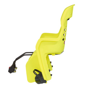 Siège enfant de vélo arrière POLISPORT Joy FF fixation cadre - jaune fluo/gris foncé