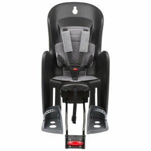 Siège enfant de vélo arrière inclinable POLISPORT Bilby Maxi RS fixation cadre - noir/gris foncé