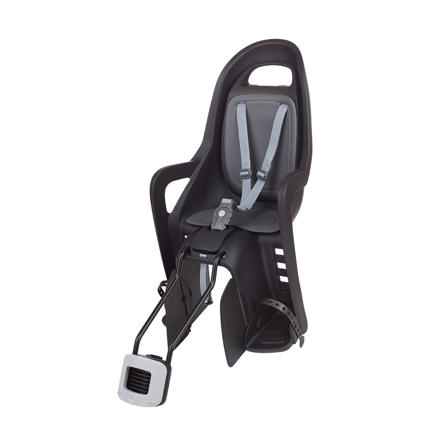Siège enfant de vélo arrière POLISPORT Groovy Maxi FF 29" fixation cadre - noir/gris foncé