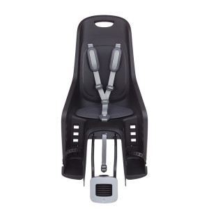 Siège enfant de vélo arrière POLISPORT Bubbly Maxi Plus FF fixation cadre - noir/gris foncé