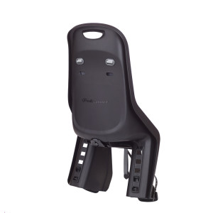 Siège enfant de vélo arrière POLISPORT Bubbly Maxi Plus FF fixation cadre - noir/gris foncé