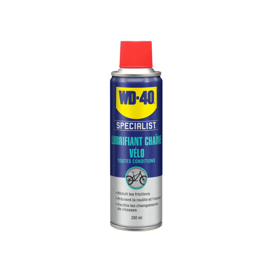 Lubrifiant chaine toutes conditions WD 40 Specialist® vélo - Spray 250ml