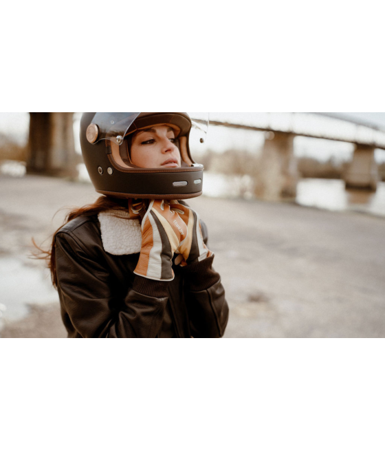 GANTS 70'S STRIPES - CAMEL  Wildust Sisters