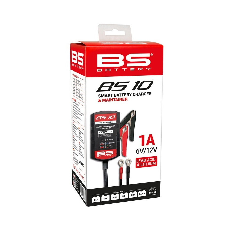Chargeur de batterie intelligent BS BATTERY BS10 - 6V/12V 1A