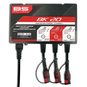 Chargeur de batterie intelligent BS BATTERY BK20 6V/12V 3x2A