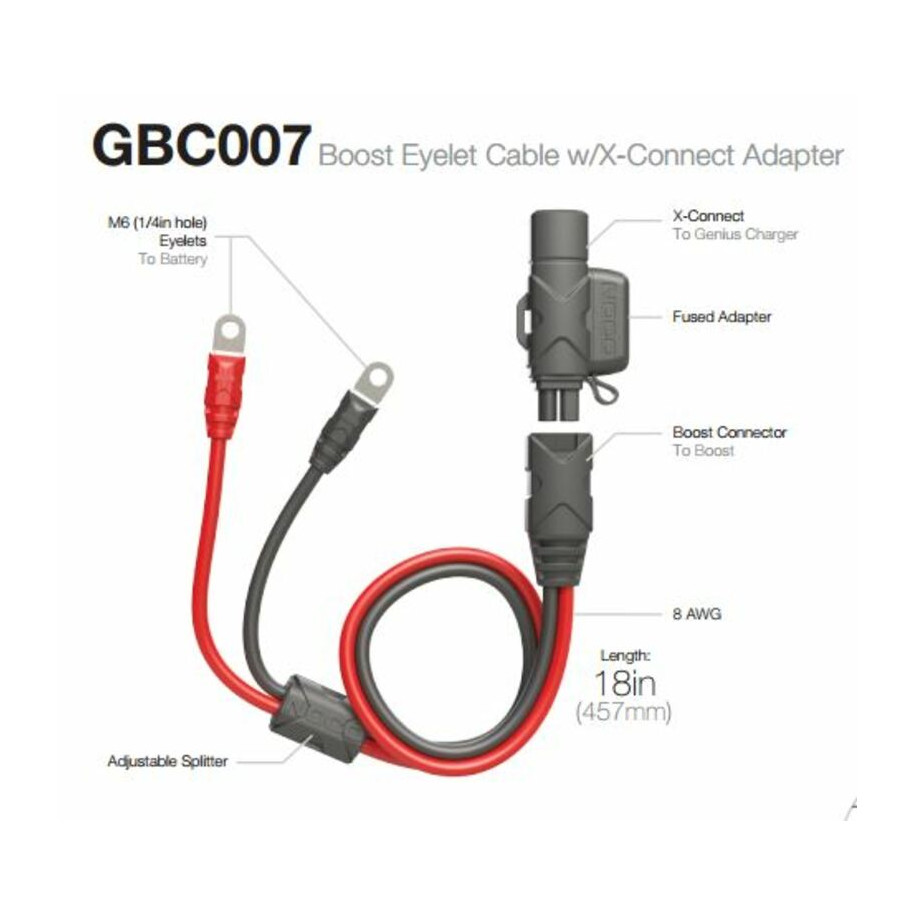 Câble d'extension 50cm NOCO Eyelet/X-Connect