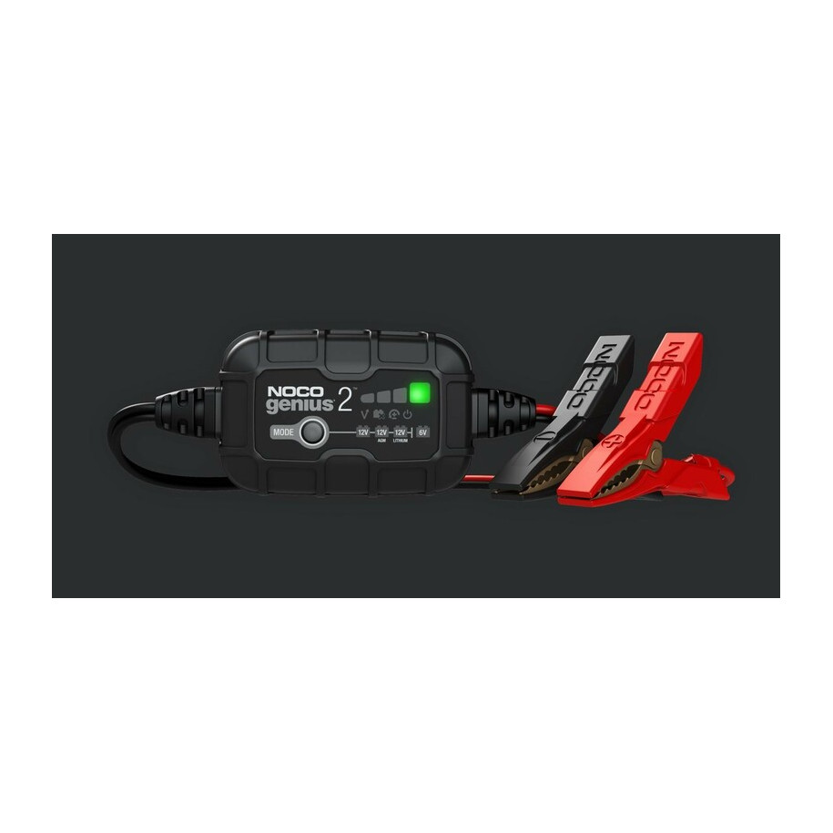 Chargeur de batterie intelligent montage avec pinces NOCO Genius2 6/12V 2A
