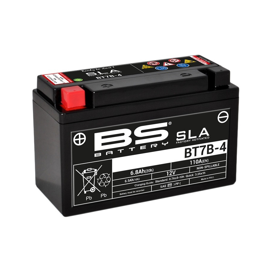 Batterie BS BATTERY SLA sans entretien activé usine - BT7B-4