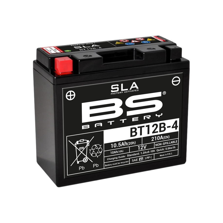 Batterie BS BATTERY SLA sans entretien activé usine - BT12B-4