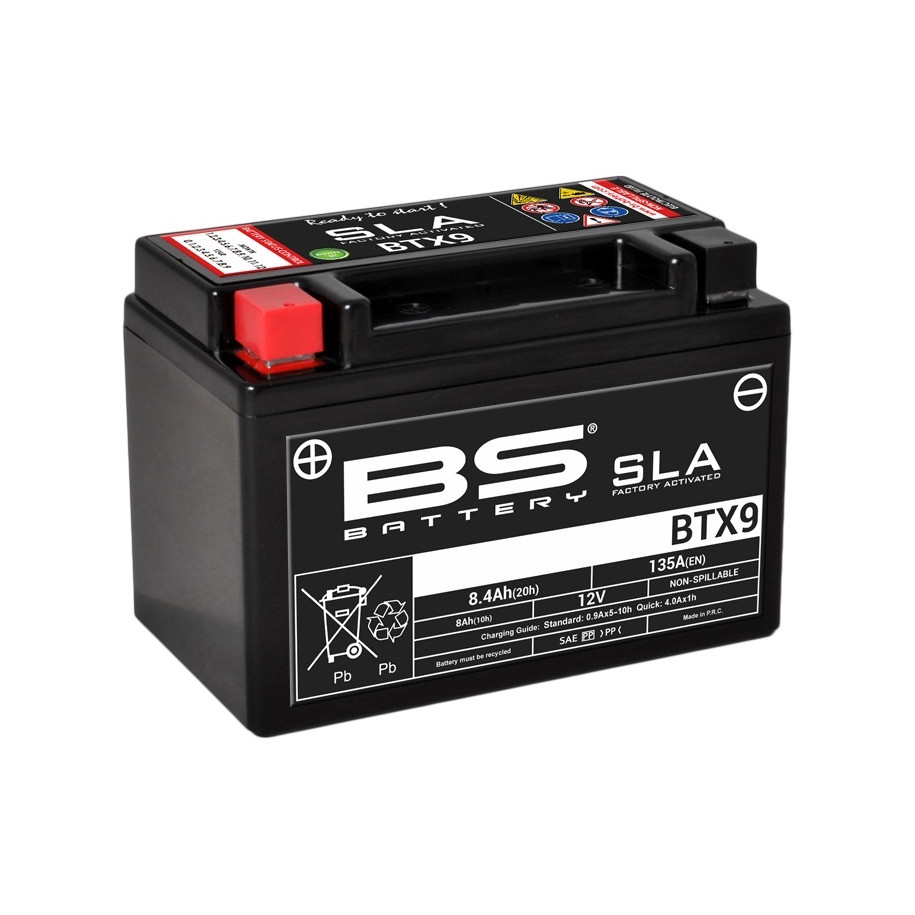 Batterie BS BATTERY SLA sans entretien activé usine - BTX9