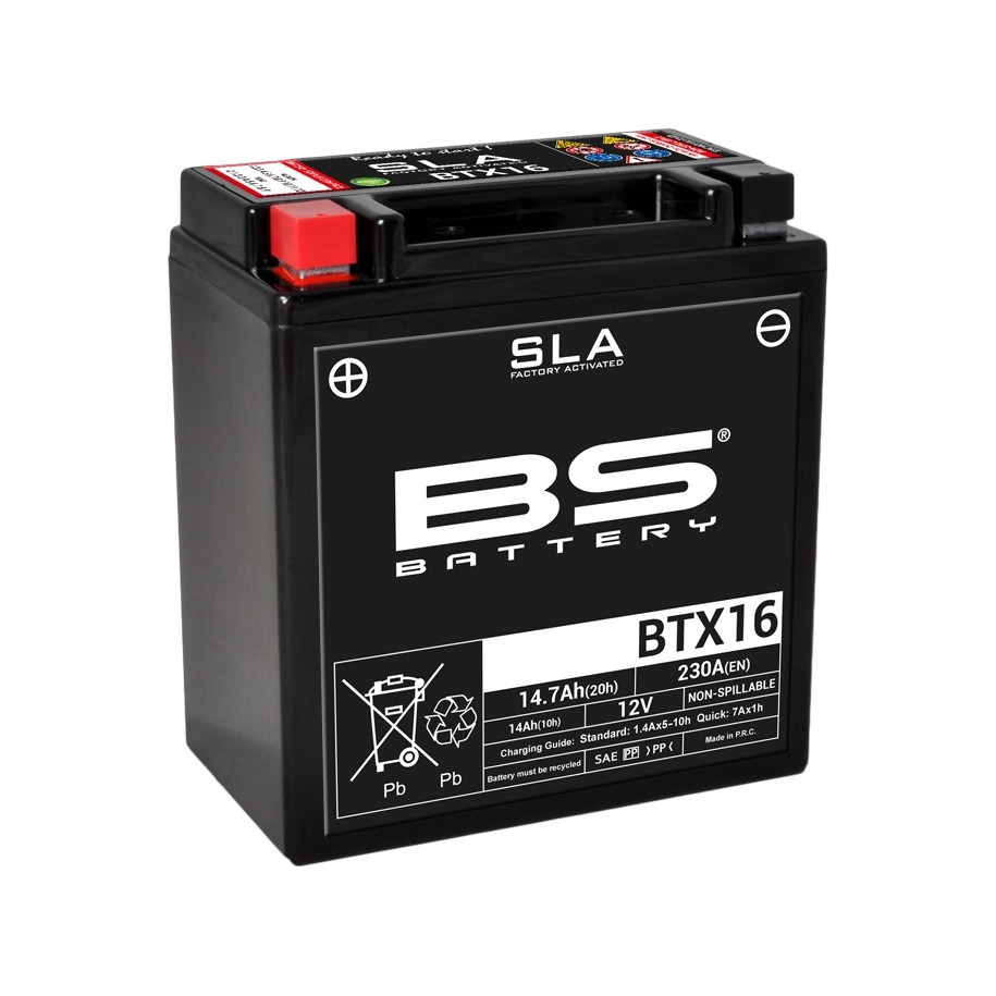 Batterie BS BATTERY SLA sans entretien activé usine - BTX16