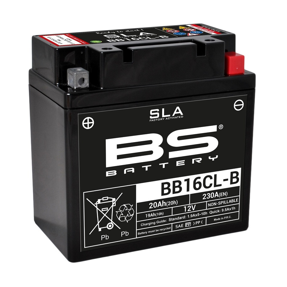 Batterie BS BATTERY SLA sans entretien activé usine - BB16CL-B