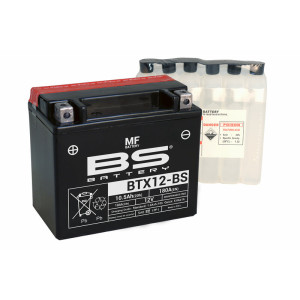 Batterie BS BATTERY sans entretien avec pack acide - BTX12-BS