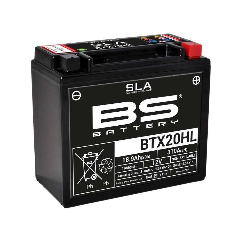 Batterie BS BATTERY SLA sans entretien activé usine - BTX20HL