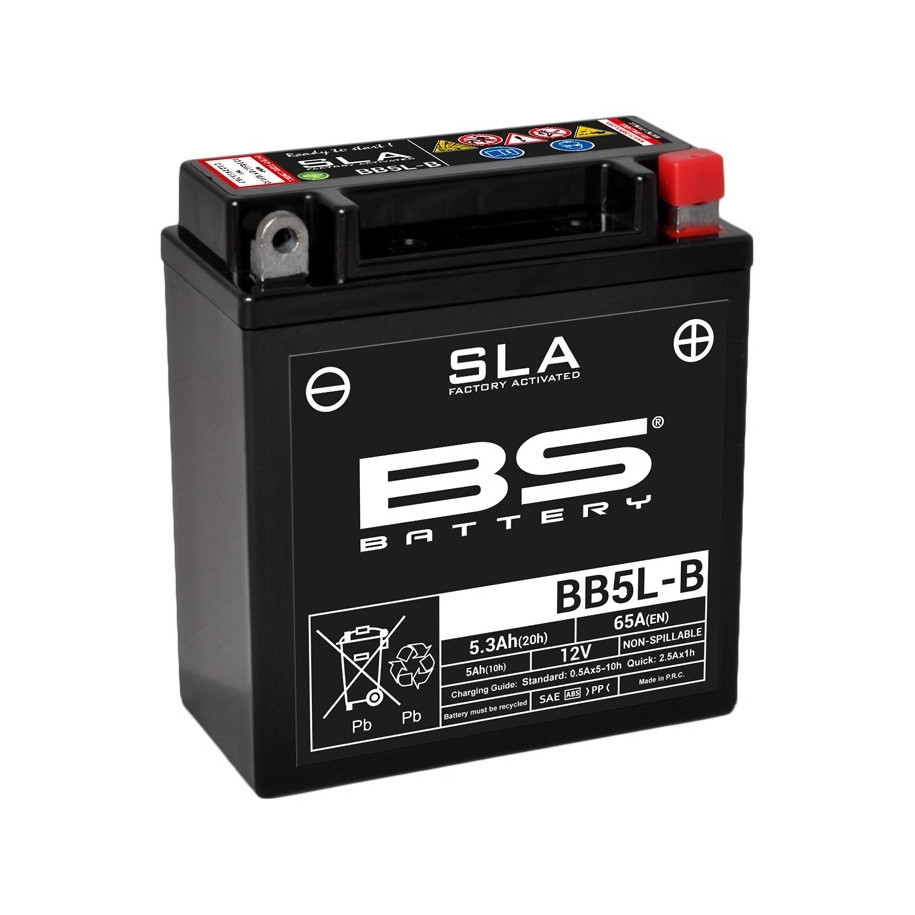 Batterie BS BATTERY SLA sans entretien activé usine - BB5L-B