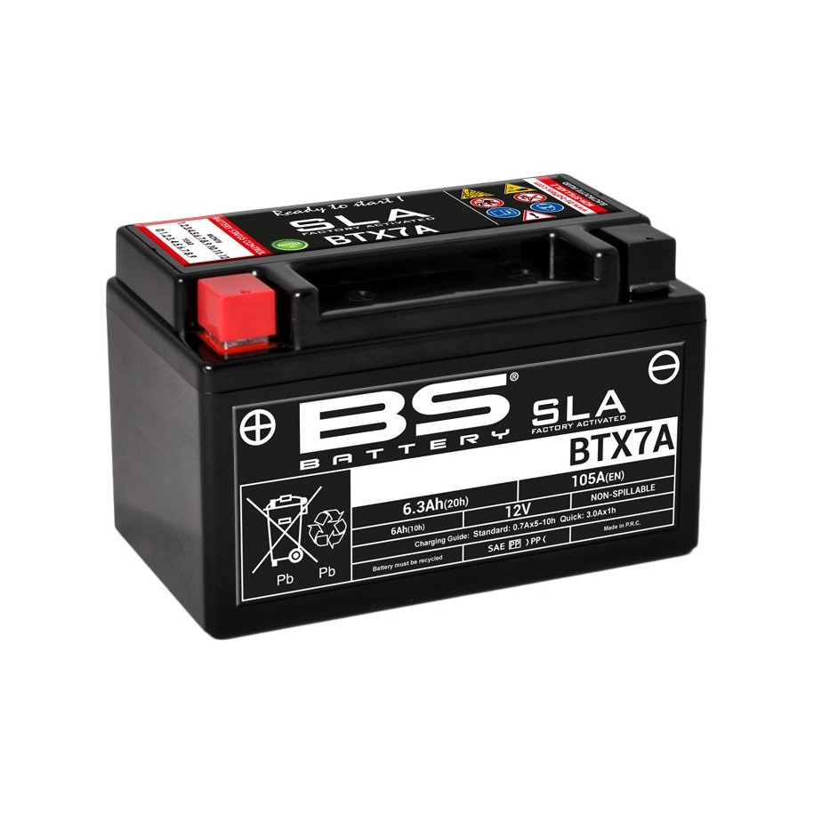 Batterie BS BATTERY SLA sans entretien activé usine - BTX7A