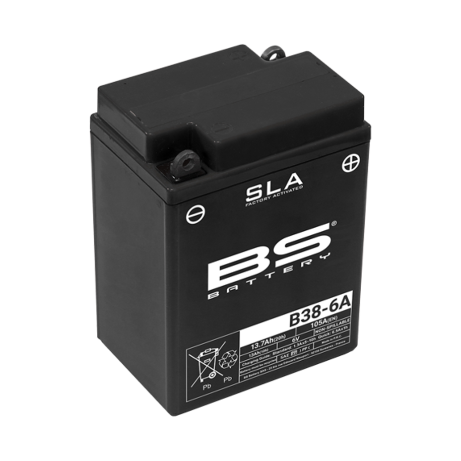 Batterie BS BATTERY SLA sans entretien activé usine - B38-6A