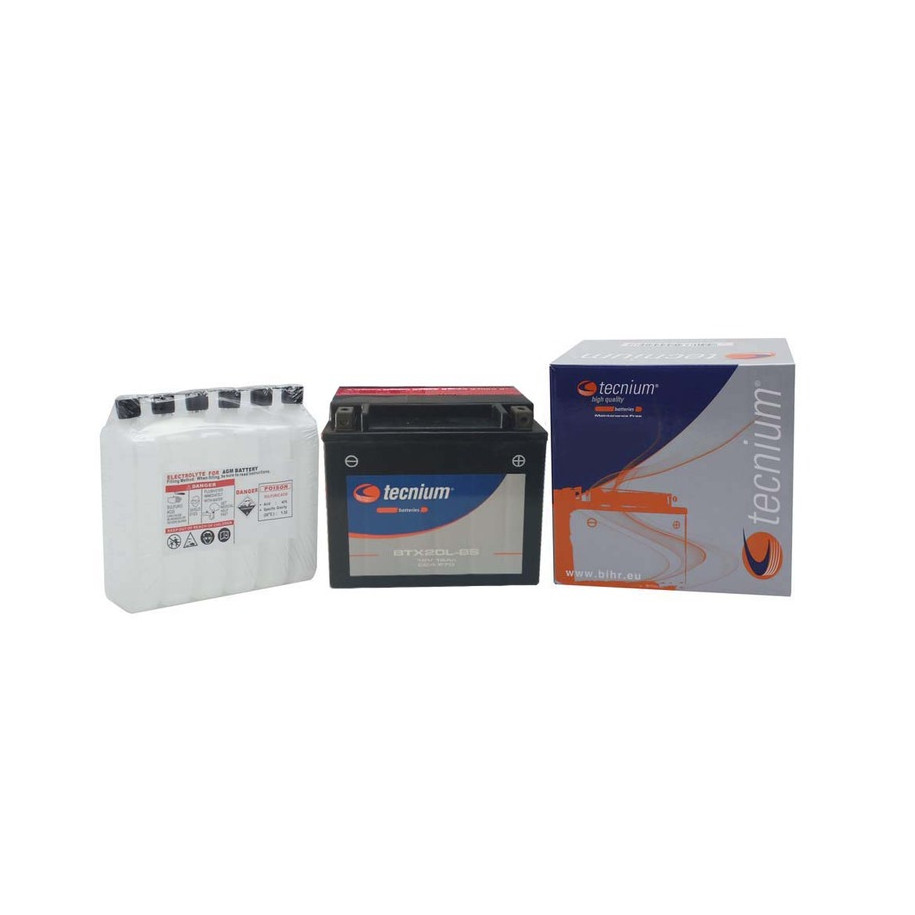Batterie TECNIUM sans entretien avec pack acide - BTX20L-BS