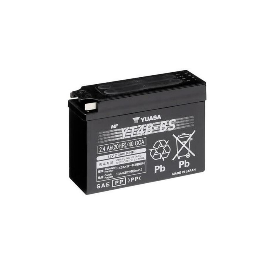 Batterie YUASA sans entretien avec pack acide - YT4B-BS