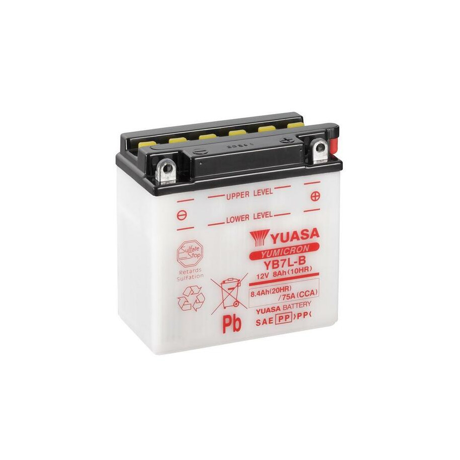 Batterie YUASA conventionnelle sans pack acide - YB7L-B