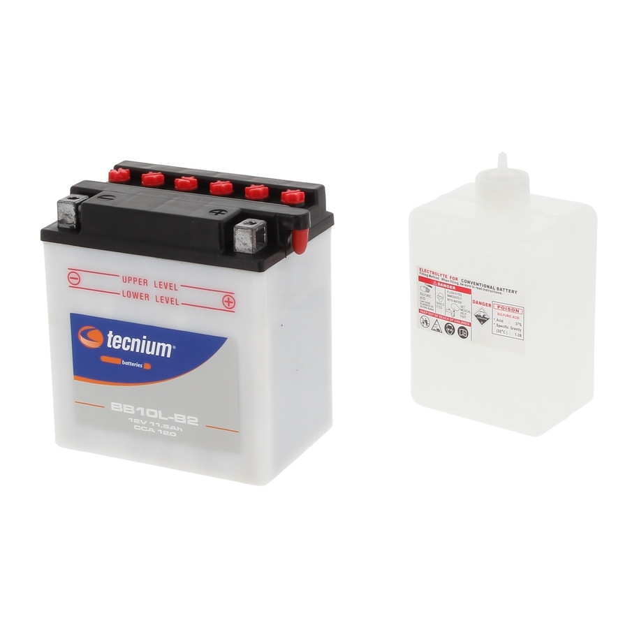Batterie TECNIUM conventionnelle avec pack acide - BB10L-B2