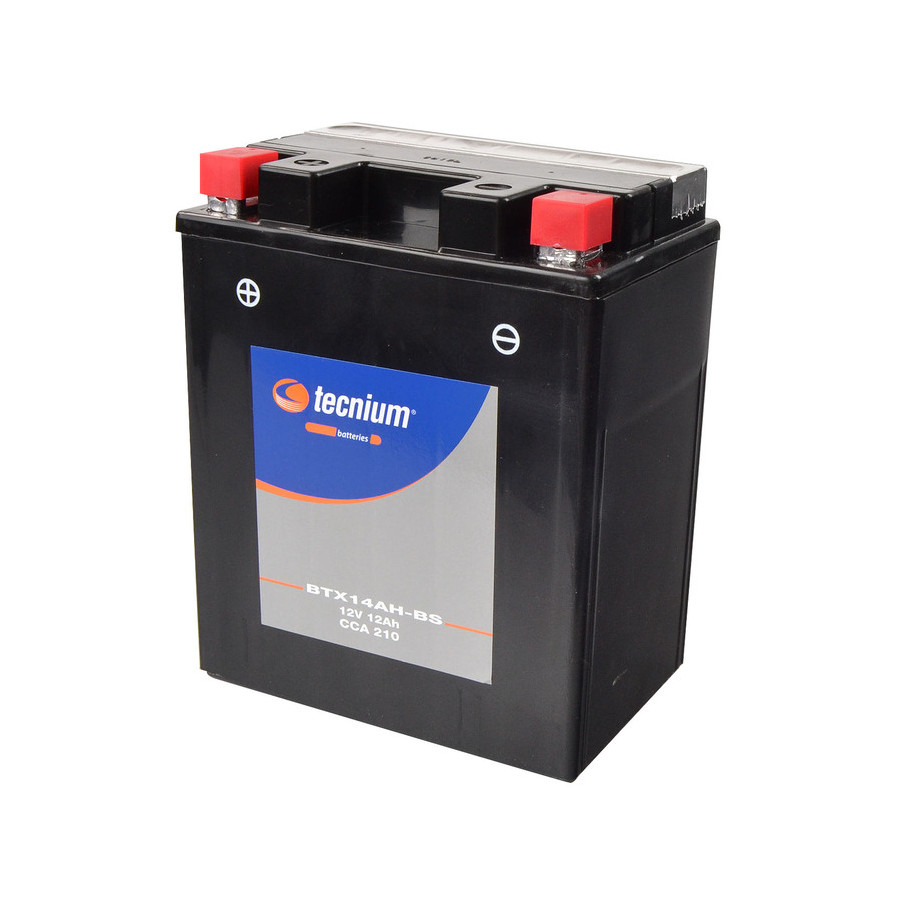 Batterie TECNIUM sans entretien avec pack acide - BTX14AH-BS