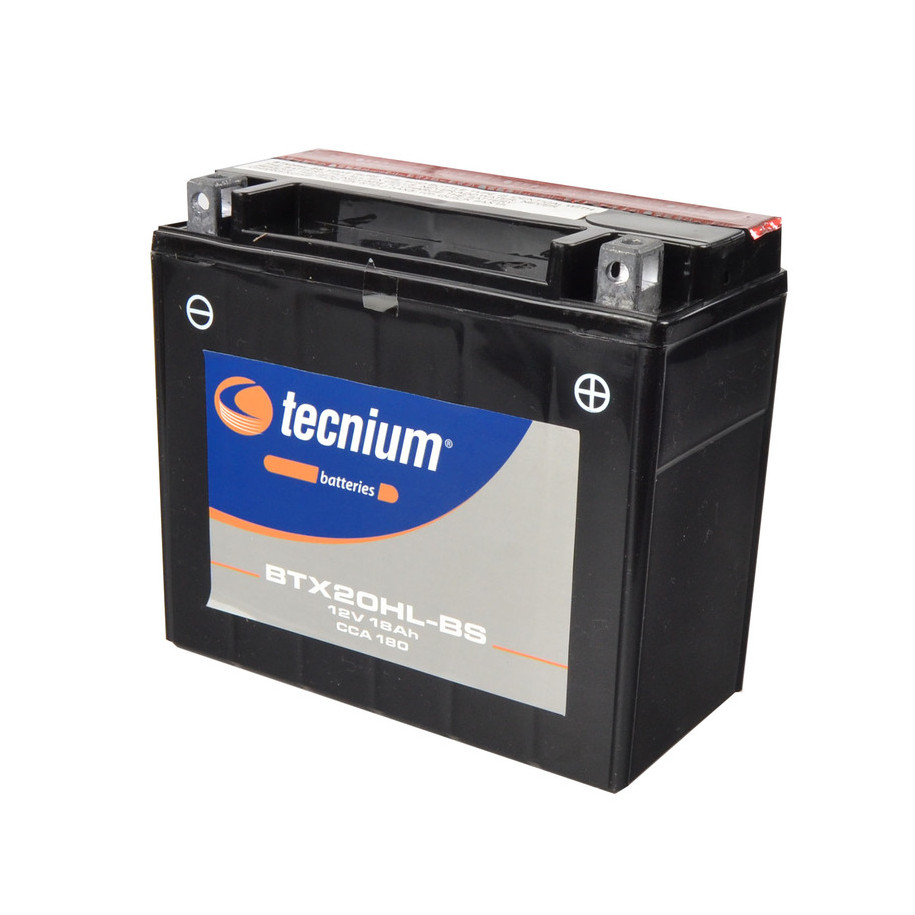 Batterie TECNIUM sans entretien avec pack acide - BTX20HL-BS