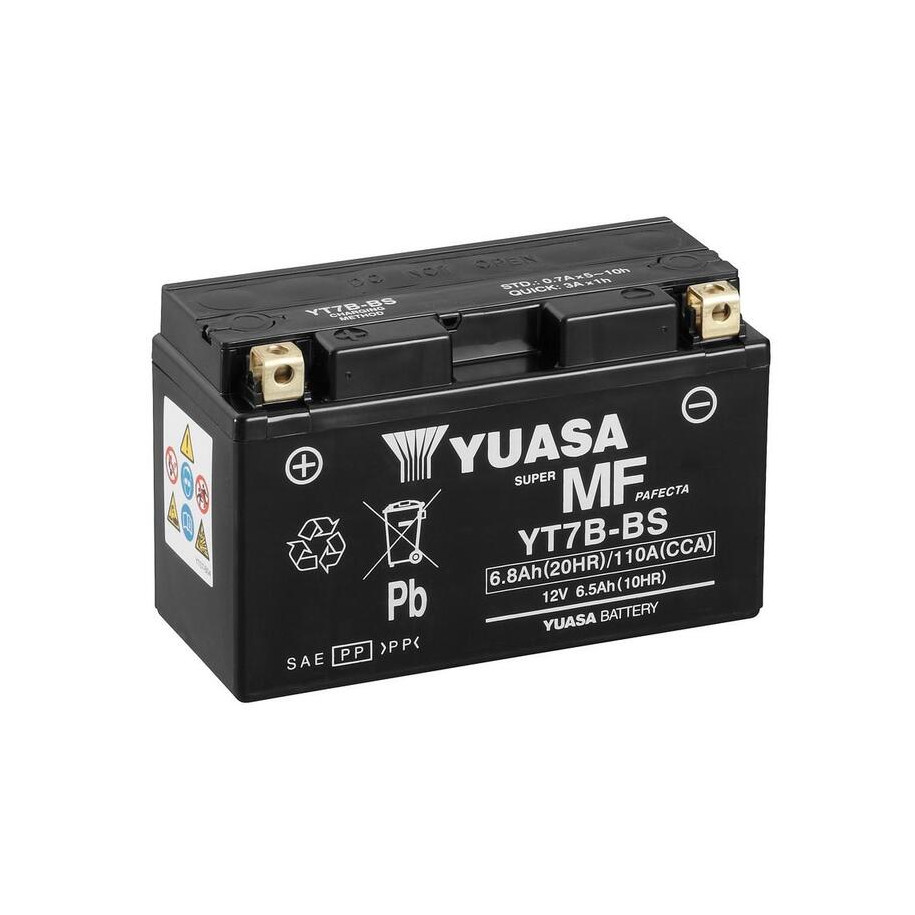 Batterie YUASA W/C sans entretien activée usine - YT7B