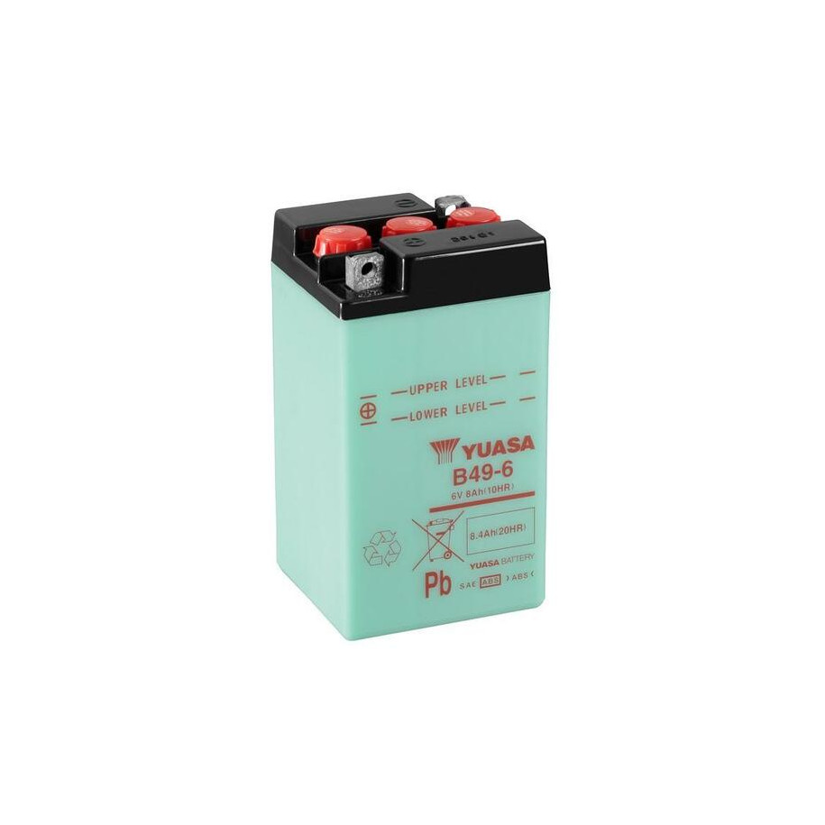 Batterie YUASA conventionnelle sans pack acide - B49-6