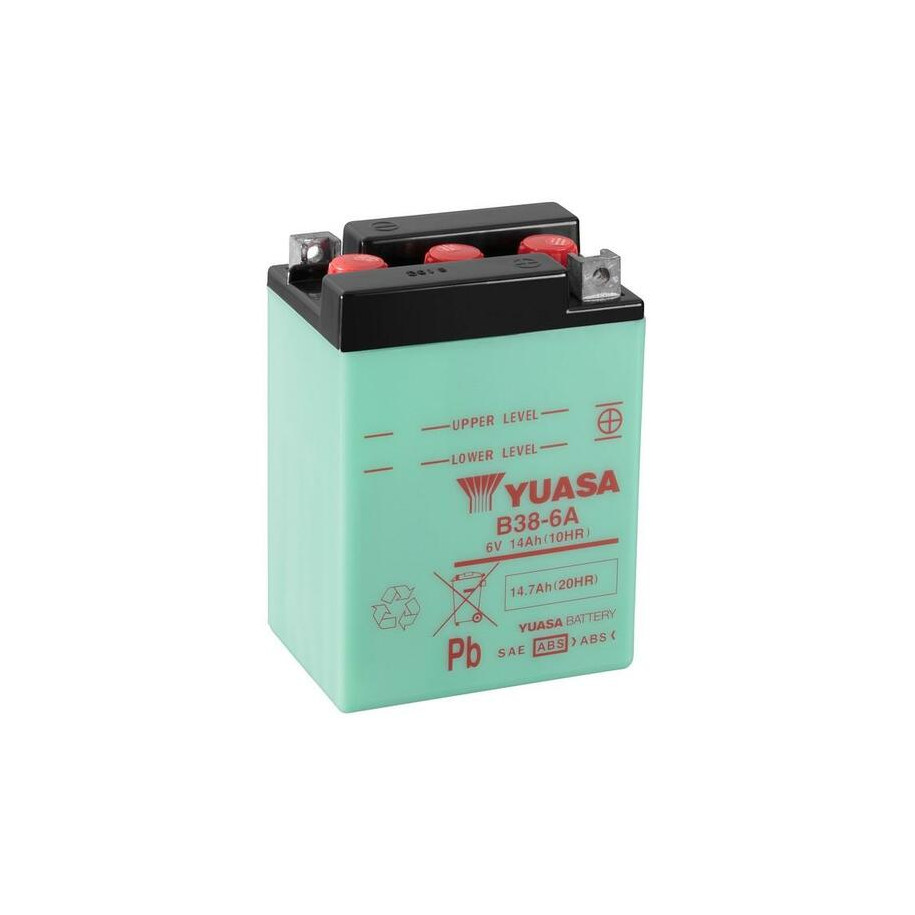 Batterie YUASA conventionnelle sans pack acide - B38-6A