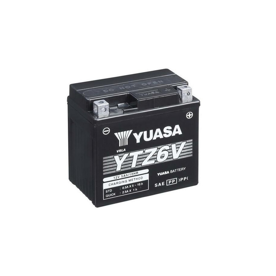 Batterie YUASA W/C sans entretien avec pack acide - YTZ6V