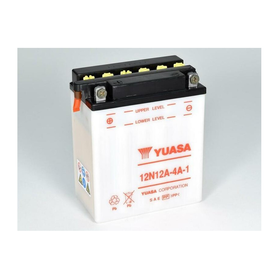 Batterie YUASA conventionnelle sans pack acide - 12N12A-4A-1