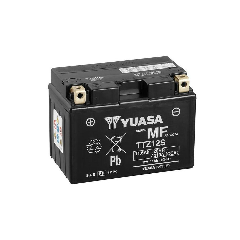 Batterie YUASA sans entretien avec pack acide - TTZ12S