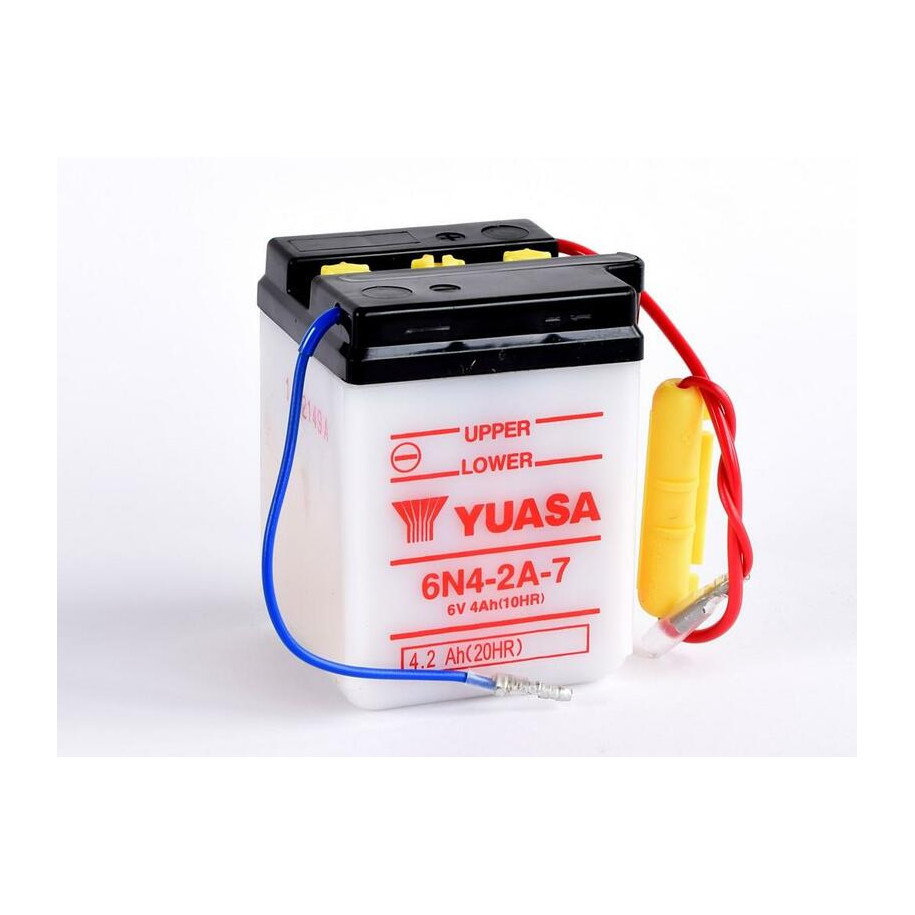 Batterie YUASA conventionnelle sans pack acide - 6N4-2A-7
