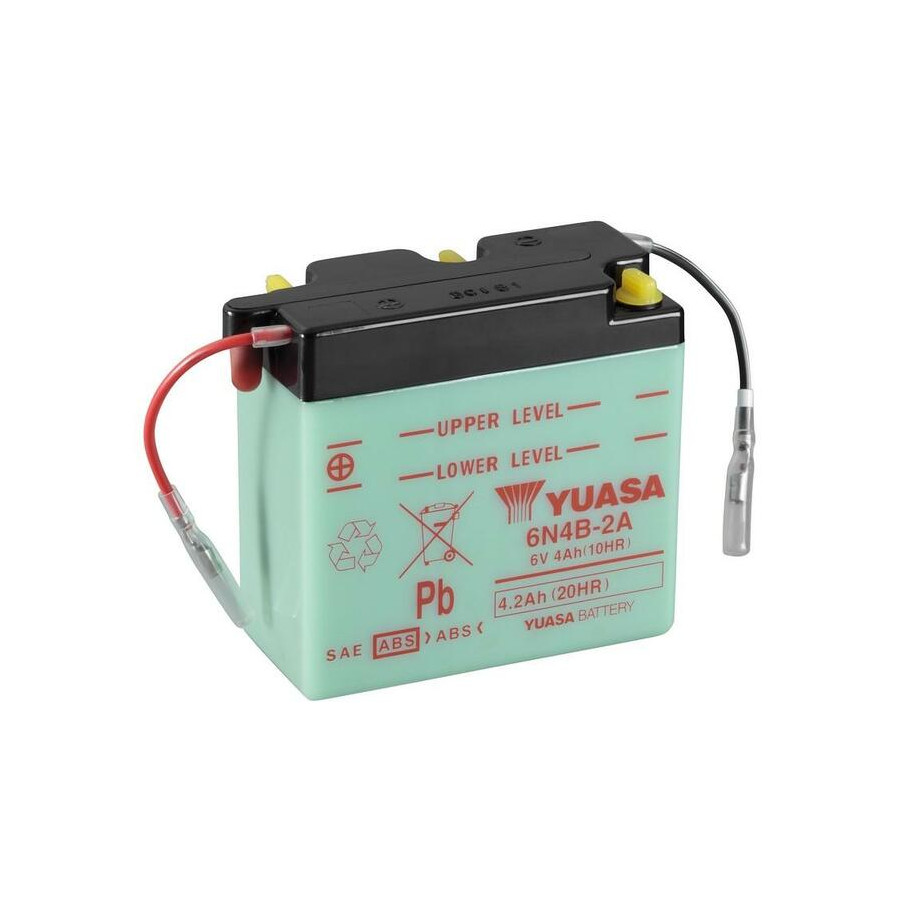 Batterie YUASA conventionnelle sans pack acide - 6N4B-2A