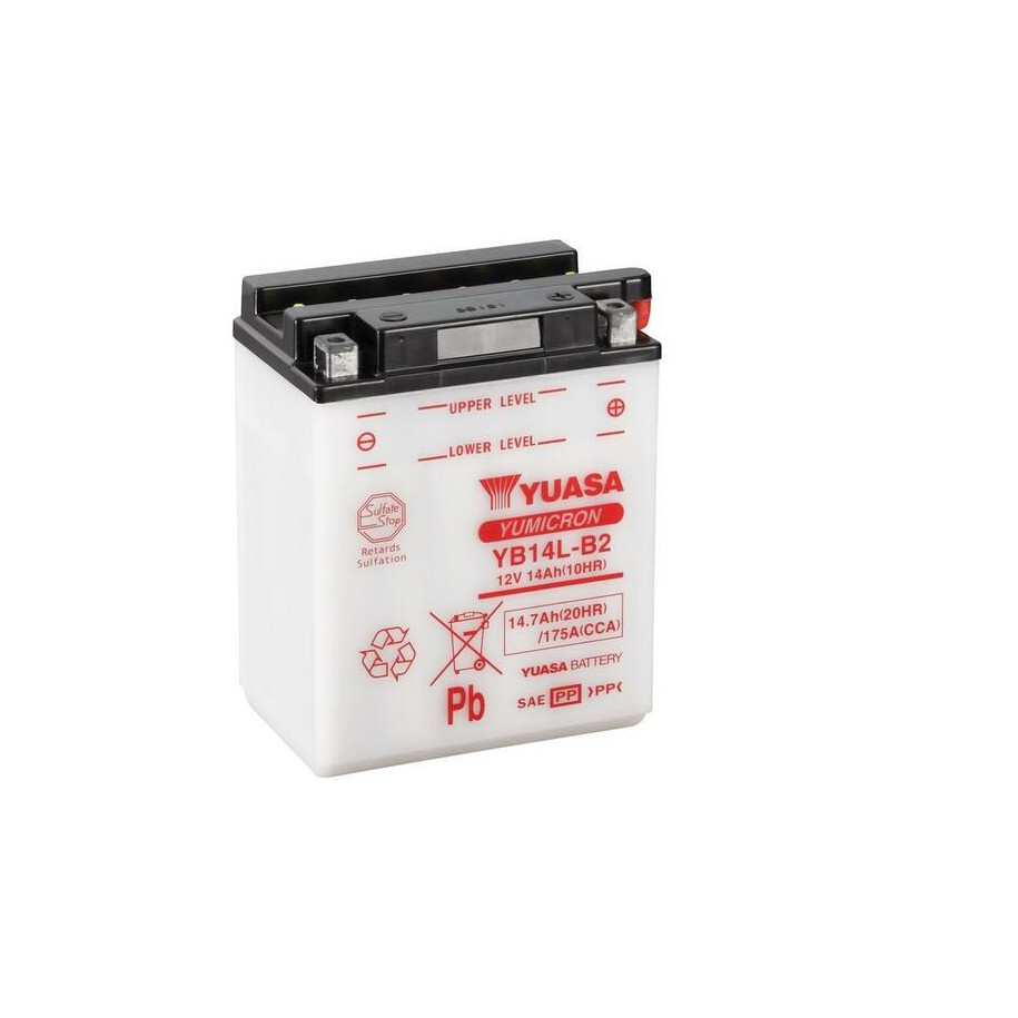 Batterie YUASA conventionnelle sans pack acide - YB14L-B2