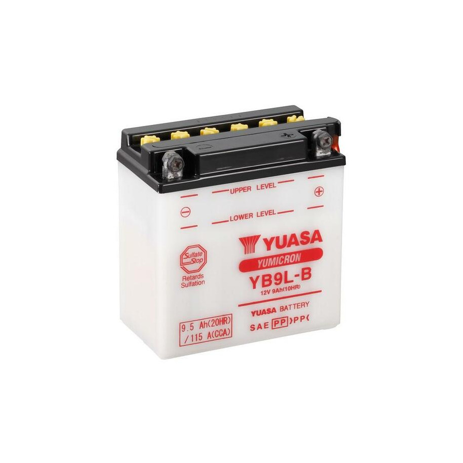 Batterie YUASA conventionnelle sans pack acide - YB9L-B