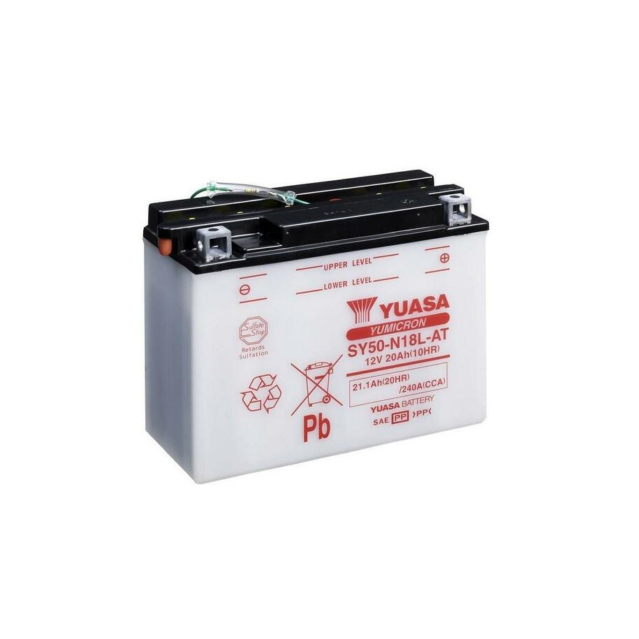 Batterie YUASA conventionnelle sans pack acide - SY50-N18L-AT